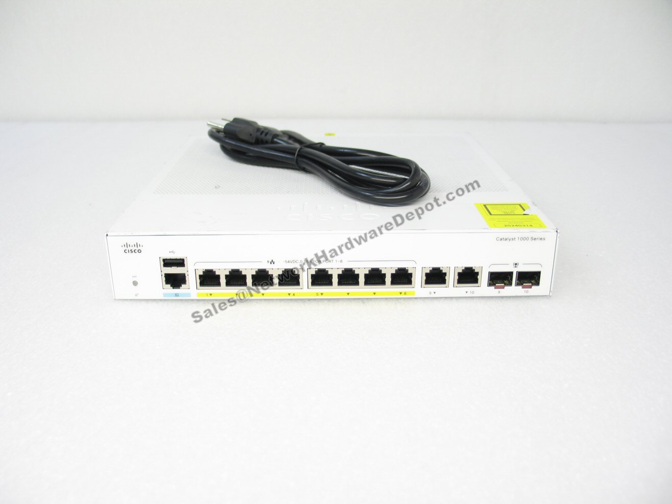 Cisco C1000-8P-2G-L Catalyst 1000 8-Port PoE Gigabit Switch - 1 