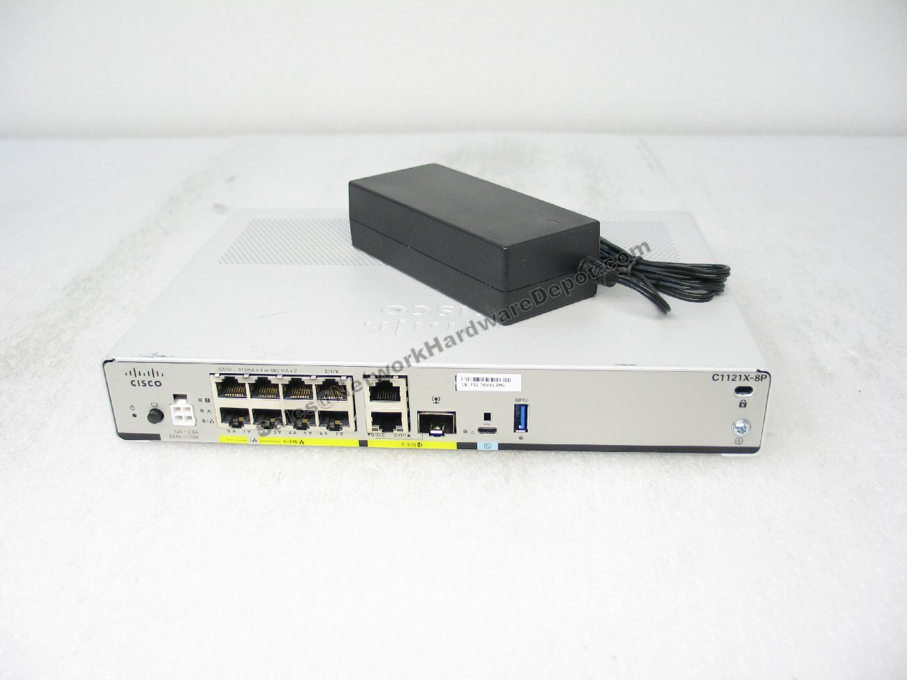 Cisco C1121X-8P 8-Port GE WAN Router ISR 1100 w/ Power Adapter - 1