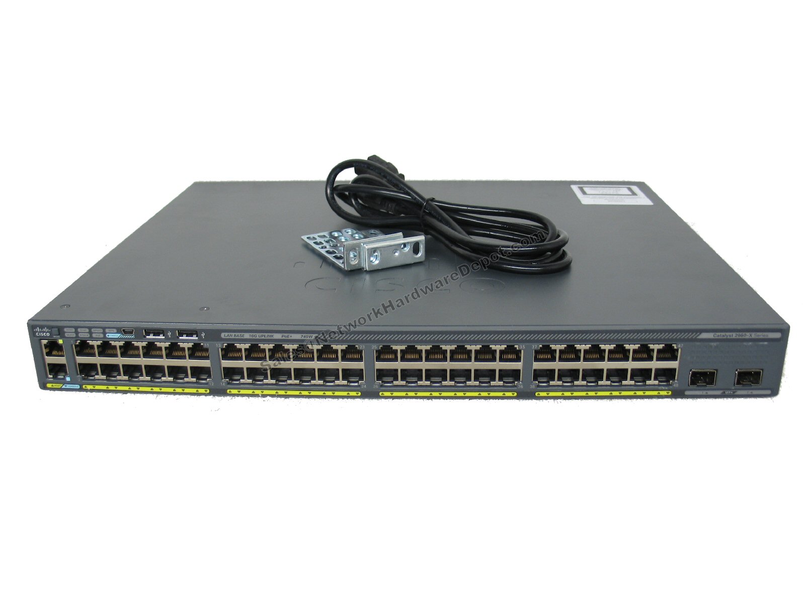 Cisco WS-C2960X-48FPD-L *GENUINE* 2960X 48-Port Gigabit PoE+ - 1